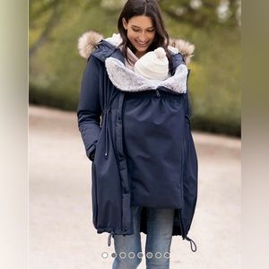Seraphine Navy Blue 3 in 1 Winter Maternity Parka